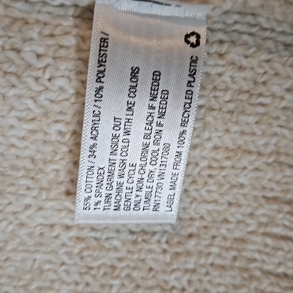Knox Rose Cable Knit Sweater sz 1X Cream NWT - Picture 11 of 11